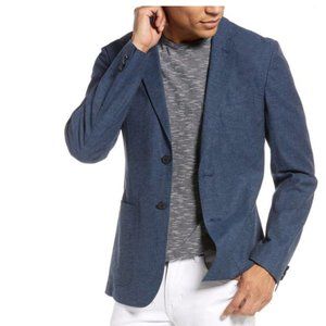 1901- Extra Trim Fit Chambray Sport Coat - like new - SMALL